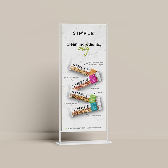 Simple bars rollup banner design